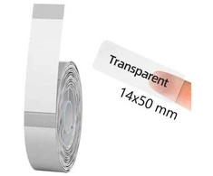 Etiketės D serijos Niimbot 14x50 mm 130 vnt. skaidrios
