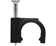 Flop uchwyt kabla apvalus JUODA Goobay 100x 14mm