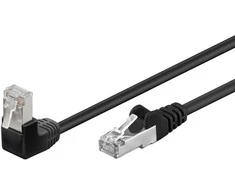 Goobay Kabelis LAN Patchcord CAT 5E F/UTP 1x90 JUODA 5m