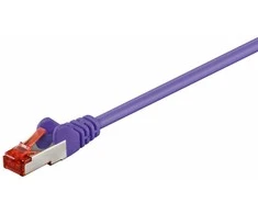 Goobay CAT 6 jungties kabelis, S/FTP (PiMF), violetinis - kabelio ilgis 0,5 m