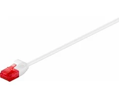 Goobay LAN Patchcord kabelis CAT 6 U/UTP Plonas Baltas 5m