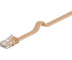 Goobay Kabelis LAN Patchcord CAT 6 U/UTP FLAT rūda 3m