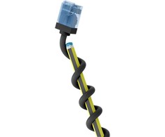 Goobay CAT 6A EXTRA FLEX Patchcord LAN laidas, juodas, 0,15 m
