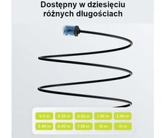 Goobay CAT 6A EXTRA FLEX Patchcord LAN laidas, juodas, 5m
