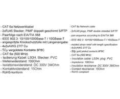 „Goobay“ CAT 6A jungiamasis kabelis, S/FTP (PiMF), Mėlyna - Kabelio ilgis 10 m