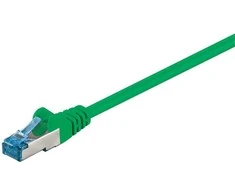 Goobay CAT 6A S/FTP LAN Patchcord laidas, žalias, 15 m