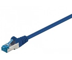 Goobay CAT 6A S/FTP LAN pataisymo laido kabelis, mėlynas, 15 m