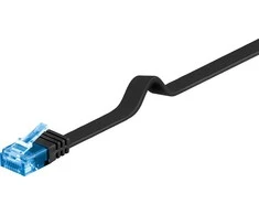 Goobay CAT 6A UTP FLAT Patchcord LAN kabelis, judas, 3m