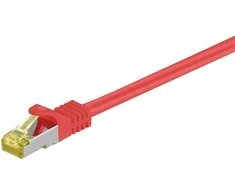 Wentronic Goobay Kabelis LAN Patchcord CAT 7 S/FTP Raudona 7,5m