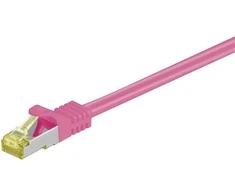 Wentronic Goobay Kabelis LAN Patchcord CAT 7 S/FTP rožinė - 15m