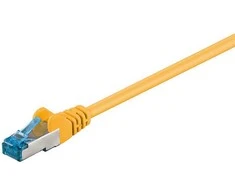 Goobay LAN Patchcord CAT 6A S/FTP laidas, geltonas, 1 m