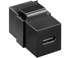 Goobay Keystone jungtis, USB-C laido ilgintuvas, juodas