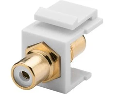 Goobay Keystone jungties prailginimo RCA balta kabelis