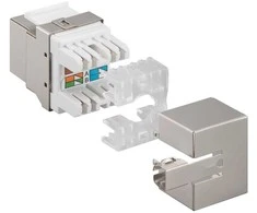 Goobay Keystone jungtis RJ45 CAT 6 STP 250MHz 90 laipsnių