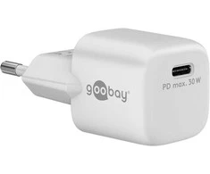 Goobay Apvalus | USB-C PD GaN greitasis įkroviklis Nano (30 W) | 59716 | N/A
