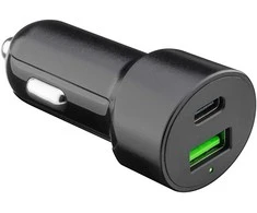 Įkroviklis automobilinis USB USB-C PD QC 48W Goobay