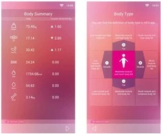 Interaktyvios svarstyklės su HiMirror Smart Body Scale kilimėliu