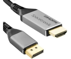 DP HDMI 4K 60Hz Spacetronik KDH-SPA030 3m kabelis