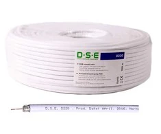 Kabelis DSE D220 RG6 100m 0.80mm CU / 64x0.12mm