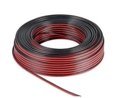 Goobay garsiakalbio laidas 2x2,5mm CCA 100m juodai raudonas