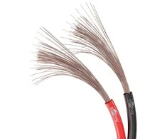 Goobay garsiakalbio laidas 2x2,5mm CCA 100m juodai raudonas