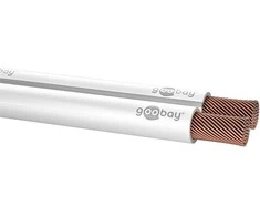Goobay garsiakalbio laidas 2x2,5mm CU varinis 10m balta