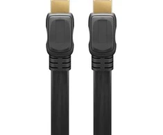 „Goobay“ | Didelės spartos HDMI plokščias kabelis su Ethernet ryšiu | 61279 | HDMI kištukas (A tipo) | HDMI (A tipo) | HDMI į HDMI | 2 m