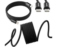 Magnetinis USB-C laidas Spacetronik 1,8 m juodas
