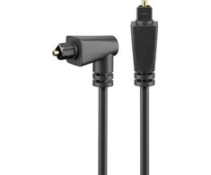 KAMPINIS Toslink optinis kabelis 1x90 laipsnių. Goobay 1m