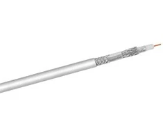 Goobay kabelis 120 dB antenos bendraašis kabelis, 4x ekranavimas, CCS, 100 m, baltas