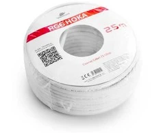 Kabelis RG6 Spacetronik HOKA 102 CU Dualshield 25m