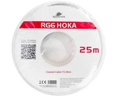 Kabelis RG6 Spacetronik HOKA 102 CU Dualshield 25m
