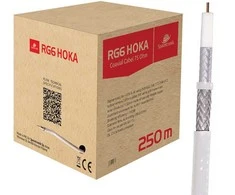 RG6 Spacetronik HOKA 102 CU Dualshield kabelis 250m
