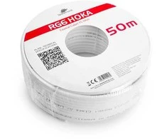 Kabelis RG6 Spacetronik HOKA 102 CU Dualshield 50m