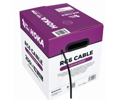 Kabelis RG6 Spacetronik HOKA PE 102 CU Dualsh. 250m