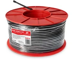 Kabelis RG6 Spacetronik HOKA PE 102 CU Dualsh. 100 m