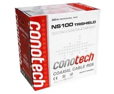 Conotech COAXIAL CABLE NS100 Trishield Pull Box - 1m