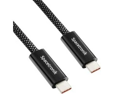 Kabelis USB-C 4.0 40Gbit/s Gen3x2 Spacetronik 1,2m