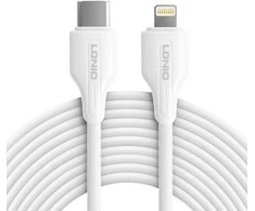 Kabelis USB-C - Lightning LDNIO 2m 30W balta LC122I