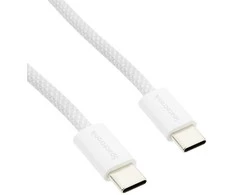 USB-C kabelis PD100/240W Spacetronik 1m baltas