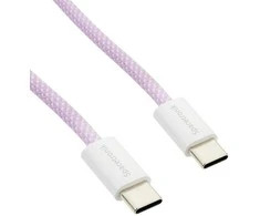 Kabelis USB-C PD100/240W Spacetronik 1m violetinė
