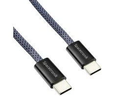 Kabelis USB-C PD100/240W Spacetronik 2m tamsiai mėlyna