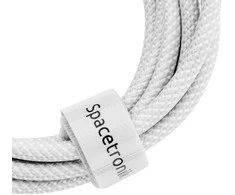 USB-C PD100/240W Spacetronik kabelis 2m baltas