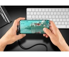 Goobay USB-C 90 ° - USB-A laidas, 0,5 m
