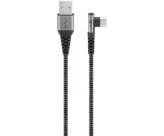 Kabelis USB-C – USB-A 2.0 Goobay KAMPINIS TEXTIL 0,5m