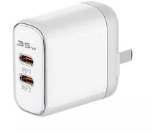 Ldnio Įkroviklis 2x USB-C 35W USB-C Lightning laidas