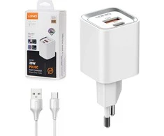 Ldnio Įkroviklis USB 20W PD QC3.0 kabelis USB-A USB-C