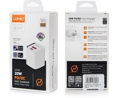 Ldnio USB įkroviklis 20 W PD QC3.0 USB-C „Lightning“ laidas