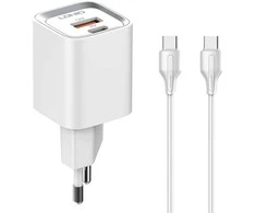 Ldnio Įkroviklis USB 30W PD QC3.0 kabelis USB-C USB-C