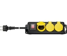 Wentronic LAUKO maitinimo juosta IP44 Goobay 3xAC 230V